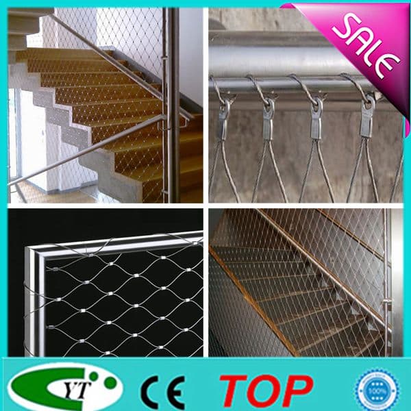 Flexible stainless steel stair fence mesh